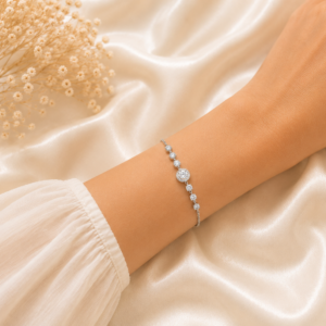 Silver Cubic zirchonia bracelet