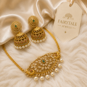 Emerald Royal Jhumka Set