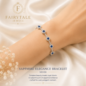 Sapphire Silver Bracelet